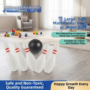 TEKANAI | Educational Indoor & Outdoor Bowling Set for Kids Large