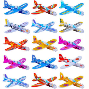 SHUNAICHI Cross-border Hand Throw Small Plane: A DIY Assembly Cartoon Model Foam Mini Plane for Kindergarten Gifts