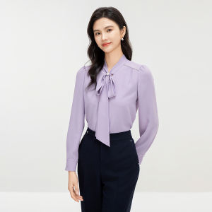 Koradior | Silk-Collar Elegant Ladies Shirt