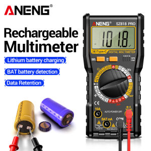 ANENG | Rechargeable ANENG SZ818 PRO Digital Multimeter 0Ohm to 200MOhm AC DC Voltage NCV Ammeter Voltmeter Professional Repair Detector