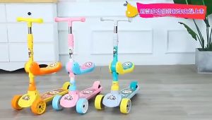 SpeedDeal💥2 in 1 Scooter Folding Seat LED Light Wheels Foldable Adjustable Skuter Kanak Kanak Mainan Budak Ride On Scooter