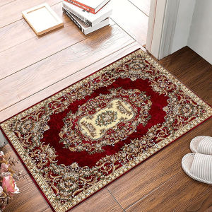 VIKAMA Vintage สไตล์เปอร์เซียพรมปูพื้นดูดซับลื่น Entryway ห้องนั่งเล่นยุโรปลวดลายพรมตกแต่งบ้าน