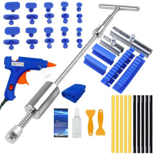 Paintless Car Dent Repair Kit Dent Puller Dent Repair T-bar Dent Removal Tabs Pullers Auto Sheet Metal Removal Tools
