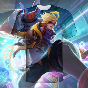 เสื้อยืดฮีโร่สั้นฮอลิเดย์ ลายการ์ตูน แขนสั้น ทรงสลิมฟิต สำหรับผู้ชายและผู้หญิง เสื้อผ้าใส่ไปเที่ยวฤดูร้อนสำหรับนักเรียนมัธยมปลายและเยาวชน