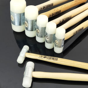 Máy Đục Lỗ Bằng Gỗ HUNTER White Nylon Anti-vibration Hammer Floor Installation Special Champagne Hammer Dụng Cụ Cầm Tay