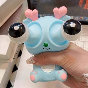 Funny Staring Xlongren Decompression Toy Explosive Eye Dragon Squeezing Toy Kids Vent Funny Creative Trick Handy Gadget