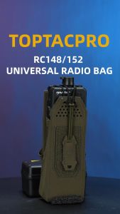TOPTAPRO Tactical Radio Pouch for PRC148/152 MOLLE Walkie Talkies Radio Holder 8533