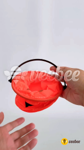 Keranjang Pumpkin Lipat Halloween | Timba Trick or Treat Oranye