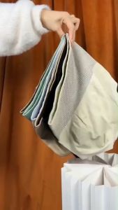 RunMall 3/1PCS Women's High Waist Panties: Cotton Plain Briefs & Lift Hip Panty