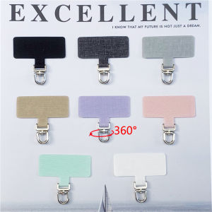 2/3/4Pcs Upgrated 360° Rotatable Phone Lanyard Patch Rectangle Nylon Tether Tab Gasket Phone Case Chain Safety Connecter Piece