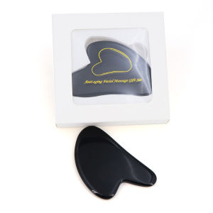 Natural Stone Gua Sha Massage Board Pink Rose Quartz Amethyst Guasha Plate Jade Face Massager Scrapers Tools for Neck Back Body