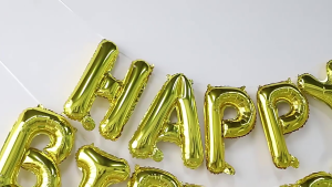ส่งจากไทย🚀ลูกโป่งวันเกิด ฟอยล์ HAPPY BIRTHDAY 16 นิ้ว (13ตัวอักษร) ลูกโป่งฟรอยตัวอักษร happy birthday decoration สําหรับตกแต่งผนัง ปาร์ตี้วันเกิด