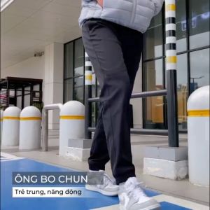 Quần Dài Nam Thể Thao Chất Vải Gió Cao Cấp Kiểu Dáng Jogger Ống Bo Khỏe Khoắn Cạp Chun Vận Động Thoải Mái KJ
