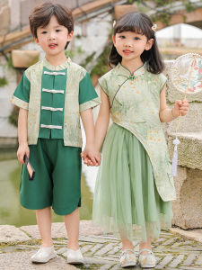 TAOXIAOXIA | Festival Performance Chinese Style Childrens Cheongsam Set