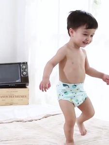 Hellomom 6 Layer Waterproof Reusable Cotton Baby Training Pants Infant Shorts Underwear Cloth Baby Diaper