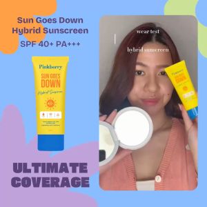 PINKBERRY Sun Goes Down Sunscreen 30 ml - Sunscreen SPF 40++ Melembabkan dan Melindungi Wajah dari Sinar Matahari UVA UVB Blue Light