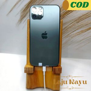 Stand Holder Handphone Tempat Dudukan Meja Hp Bahan Kayu