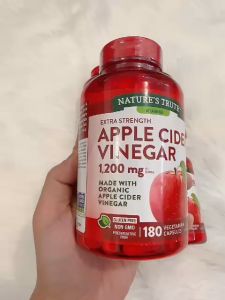 [HÀNG MỸ] VIÊN GIẢM CÂN HỮU CƠ APPLE CIDER VINEGAR CỦA MỸ 180v
