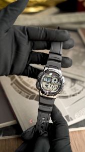 Jam Tangan Pria Casio General AE-1000W-1B Year Battery Life Digital Dial Black Resin Band