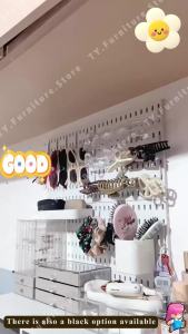 Pegboard Peg Board Organizer Accessories Shelf Wall Hanging Rack Shelves Storage Home Decoration Storage Pegboard Wall Shelf Household Display Shelf Organizer
