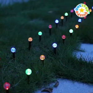 OSQ 8 Lighting Modes Solar Crystal Bubble Ball Lawn Christmas Fairy String Light Decoration