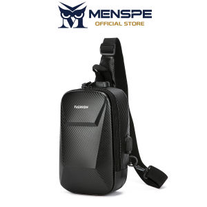 MENSPE Mens Chest Bag Multi-Functional Crossbody Bag Smooth Zipper Bag Sports Bag Waterproof Anti-Thief Code Lock Casual Bag Street Shoulder Bag Messenger Bag Versatile Fashion Chest Bag Travel Bag Business Bag
