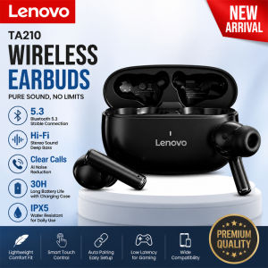 Lenovo | Lenovo Wireless Bluetooth 5.0 Earphones TWS Panoramic Sound Effects Ultra Long Battry Life Headphones Comfortable To Wear TA210
