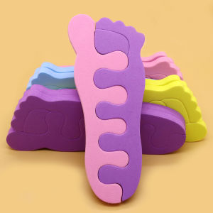8pair Soft Sponge Finger Foot Divider Toe Separators Nail Art Tool Nail Polish Fingers Feet Care Toe Separator Manicure Pedicure