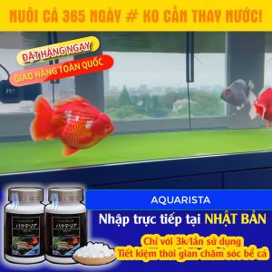 Aquarista của Nhật lọ 100v màu trắng men vi sinh giúp làm trong nước cân bằng PH cắt rêu tảo cá khoẻ