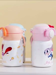 Disney | Disney Stitch Mini Insulated Cup Childrens Water Cup Compact Water Bottle Kindergarten Straw Pocket Cup 250ML