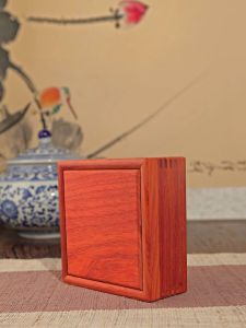 Shaos Purple Sandalwood Jewelry Box Storage Box Rosewood Solid Wood Chinese Style Retro Small Square Bracelet Box String