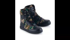 Sepatu Boot Anak Motif Tentara Loreng Premium Infikids