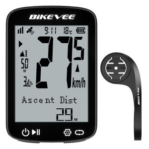 Wireless GPS Bike Computer for MTB Road Bicycle LCD Screen Display Cycling Speedometer Odometer with Auto Backlight