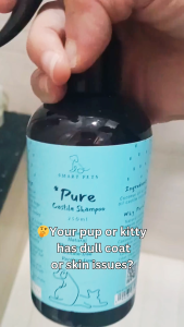 Smart Pets PURE Castile Hypoallergenic Pet Shampoo for Dogs & Cats - For Allergies Normal or Sensitive Skins