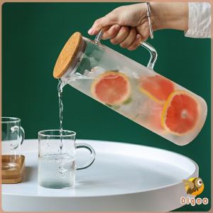 Digeo Heat Resistant Kettle Jug Glass Water Jar Hot and Cold Juice Coffee Tea 1500ml
