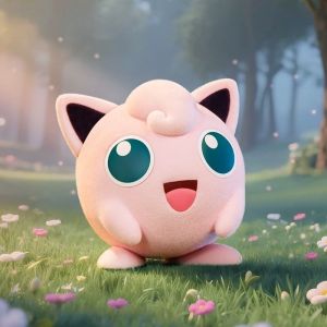 Funism | New Flocking Pokemon Hot Cartoons Movie Anime Figure Pikachu Eevee Pachirisu Psyduck Collection Pet Action Model Toys Gifts