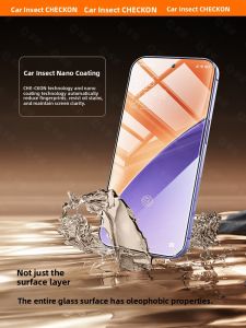 CHECKON | Miếng Dán Kính Cường Lực cho Xiaomi 15/14 Redmi K80 K70E K60 K50 K40 K30 11/12 Miếng