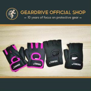 GEARDRIVE 1 Pair Men Women Gym Half Finger Sports Fitness Exercise Training Wrist Gloves Anti-slip Resistance Weightlifting Gloves
