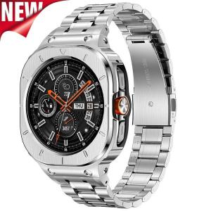 Stainless Steel Modification Kit for Samsung Galaxy Watch Ultra (2025 47 mm) Drop-Resistant Metal Case Strap Compatible with G
