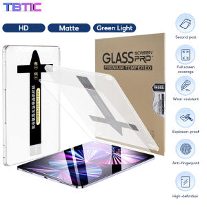 TBTIC Screen Protector One Click Installation Tempered Glass For iPad Air 7 M3 2025 Air 6 M2 2024 10.9 5th 4th Pro 11 M4 Mini 7 Mini 6 11th 10th 9th 8th 7th 6th Gen 10.5 10.2 9.7 8.3 HD Matte Green Light
