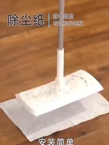 ไม้ถูพื้นทิชชู่ กระดาษเปียกถูพื้น ผ้าถูพื้นไม้ม็อบดันฝุ่นพื้น lazy mop ปรับได้ ไม้ถูพื้นแบบใช้แล้วทิ้ง กระดาษกำจัดฝุ่นไฟฟ้าสถิต ไม้ม๊อบกระดาษเปียกกระดาษแห้ง