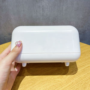 Modern Minimalist Ins Tissue Box Spring Loaded Draw Paper Box Living Room Creative Home Use Rectangular Plastic Storage Box