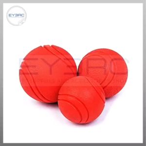 Heavy Duty Solid Chasing Rubber Ball for Pet Durable Chew Toy Red Color Interactive Playtime Chew Bone T