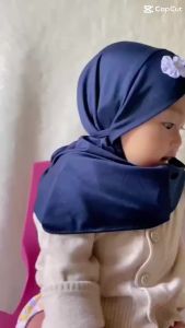 Hijab Newborn Baby Seruni Jersey Premium Mix 3 Tahun High Quality Best Seruni Sakura