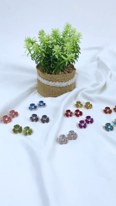 Kerongsang 10pcs Glitter Baby Brooch Mix Colors Kerongsang Design Kitty/ Mouse Brooch Dagu Glitter Pin Tudung