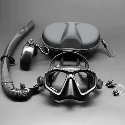 Professional Wet Low Volume Freediving Mask Tempered Glass Dive Mask J-Type Diving Mask Snorkel Set Buceo 수영 스노클링 마스크