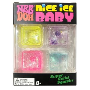 Mini 4 Pack Set Needoh Nice Ice Cube Slow Rebound Squishy Toys Sensory Toy Anti-Stress Party Favors Gifts Blind Box For Adults