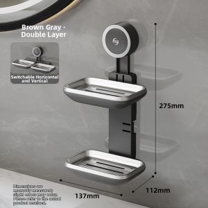 Hayan | Drainable Wall-mounted Suction Soap Dish