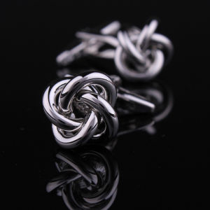 LIESHANG | Metallic Gold Spiral Mens French Cufflinks