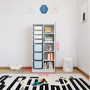 KEBIXIONG | Childrens Toy Storage Rack Cabinet